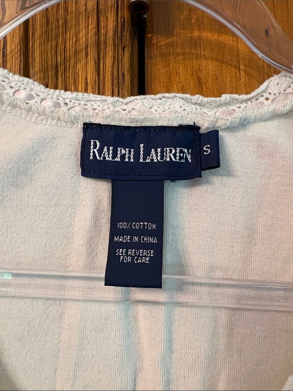 Ralph Lauren Cream Long-Sleeve Floral Pajama Top - Picture 4 of 7